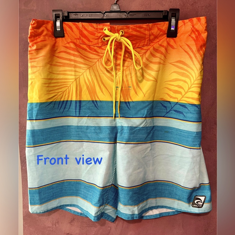 🏖️Men Laguna Summer Large Swim Trunk with 2 Pockets